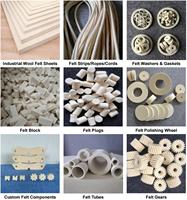 Rouleaux de feutre en laine mérinos non tissée épais et respirant, tissu en feuille, absorbant l'huile, feutre en laine pressé industriel, machine