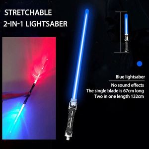 Sable de luz telescópico de alto rendimiento con inducción de cambio de color, espada láser de siete colores con LED intermitente, juguete dos en uno - Product Image 3