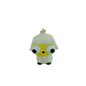 Mignon de Forme animale/Pvc En Plastique Porte-Clé Personnalisé, Bande <span class=keywords><strong>Dessin</strong></span>ée Squishy, squeeze yeux pop porte-clés - Product Image 5