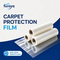 Film de protection temporaire en PE pour la protection des tapis, surface douce et brillante - pour les entreprises de construction et les experts en revêtements de sol