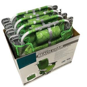 كرسي شاطئ محمول من الألومنيوم بخمس وضعيات مع حقيبة تبريد قابلة للإزالة، سعة 275 رطل، قابل للطي مع جيوب جانبية، صديق للبيئة - Product Image 6