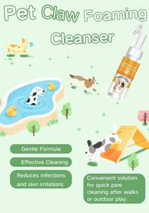 Toelettatura animali domestici prodotti per la cura del cane forniture per animali domestici per cani e gatti Paw Care Silicone massaggio spazzola testa schiumogeno detergente - Product Image 3