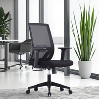 Chaise de bureau exécutive ergonomique moderne en maille avec roulettes silencieuses, hauteur réglable, soutien lombaire réglable, garantie de 3 ans pour les achats en gros