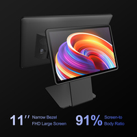 Noryox mesin Pos Android 13, mesin pesanan makanan layar sentuh memori 4GB + 64GB 15.6 inci, mesin Pos untuk toko ritel dan Supermarket