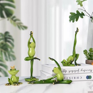 Mignon Mini Poly Résine <span class=keywords><strong>Grenouille</strong></span> Décoration Animal Thème Jardin Figurine Artisanat Charme pour Souvenirs et Cadeaux - Product Image 6
