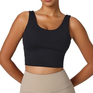 Top de Yoga Personalizado para Mujer, Chaleco Holgado de Poliéster, Camiseta sin Mangas Ligera, de Secado Rápido y Transpirable para Entrenamiento - Product Image 1