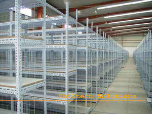 高品質倉庫保管用軽量スロット付きアングル鉄製ラック - Product Image 4