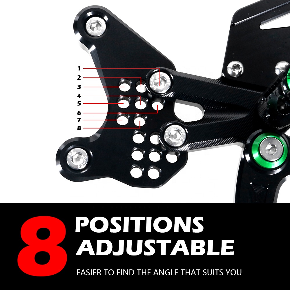 ZX-4R Motorcycle Accessories - CNC Aluminum Foot Set