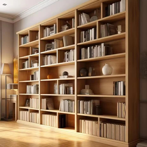 Gỗ phong cách lớn thang kệ sách nhà văn phòng nội thất tủ sách - Product Image 3