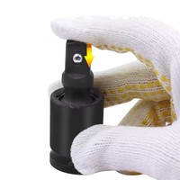 360 degrés Impact universel Joint-Socket pivotant Joint d'articulation Air Wobble Socket Adaptateur Extension Clé électrique 1/2 3/8 1/4