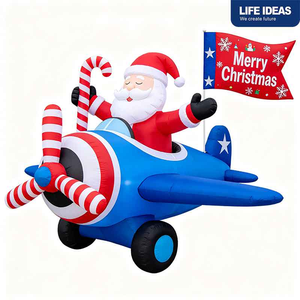 Modelo Inflable Gigante de Dinosaurio Santa Claus con Reno y Duende, Muñeco Inflable Navideño para Promoción en Supermercados 2026 - Product Image 6
