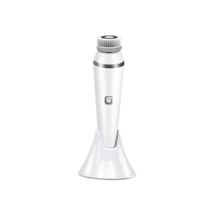 Waterproof 4 Brush Head Facial SPA Kit Rechargeable <b>Sonic</b> Rotary Face Cleansing Brush Pore <b>Cleaner</b> Deep Cleansing - Product Image 3