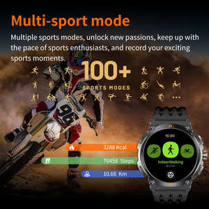 GPS thông minh đồng hồ ak17g AMOLED Màn hình 1.43 "la bàn HR bo BP 100 + thể thao chế độ tập thể dục Tracker IP68 không thấm nước SmartWatch cho nam giới - Product Image 2