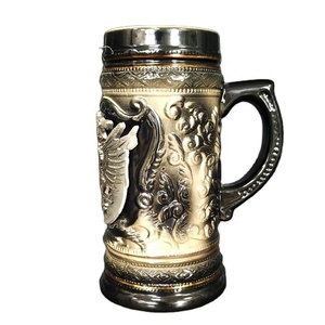 HAUCOZE Stein de la <span class=keywords><strong>cerveza</strong></span> de cerámica taza de <span class=keywords><strong>cerveza</strong></span> hecha a mano taza Tankard Petwer tapa caballo TRANSPORTE <span class=keywords><strong>Y</strong></span> SOCORRO - Product Image 5