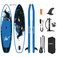 Planche à pagaie gonflable Weihai Factory Sup Board 11'/335cm avec impression intégrale et accessoires de haute qualité