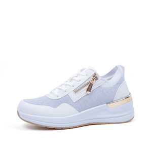 Trendy Women's Light Weight Breathable Chunky Platform Casual Sports Shoes <strong>Sneakers</strong> with Zipper Accept Customization - Product Image 1
