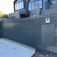Panneau de clôture paysager en alliage d'aluminium pour jardin extérieur, avec capteur de mouvement et éclairage de sécurité, pour bordure de pelouse et protection de l'intimité
