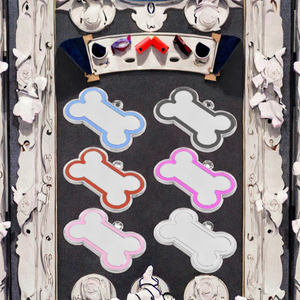 Tùy Chỉnh Cá Nhân Kim Loại Pet ID <span class=keywords><strong>Dog</strong></span> <span class=keywords><strong>Tag</strong></span> Trống Xương Hình Con Mèo Con Con Chó Con Chống-Mất Cổ Áo Quyến Rũ Với Khắc Logo Cho Giáng Sinh - Product Image 3