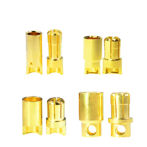 ขั้วต่อสายเคเบิลทองแดงชุบทอง 24k แบบใหม่ ขนาด 8 มม. 6.5 มม. 6 มม. 5.5 มม. 4 มม. 3.5 มม. 3 มม. 2 มม. แบบตัวผู้และตัวเมีย หัวปลั๊กแบบกล้วย - Product Image 4