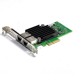 Adaptador de Red Convergente Dell X550 T2 10G con Doble Puerto RJ45 PCI Express 4x Cobre Ethernet, Tarjetas de Red de 10Gb X550T2 - Product Image 1