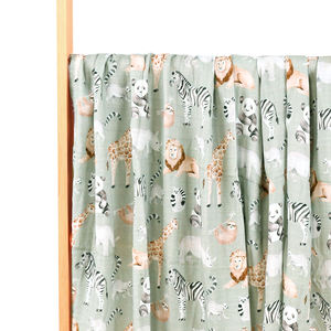 Couverture en mousseline de coton de bambou numérique écologique Happy Flute 110*120 2 couches Impression personnalisée Couverture de bain en mousseline pour bébé Couverture d'emmaillotage - Product Image 6