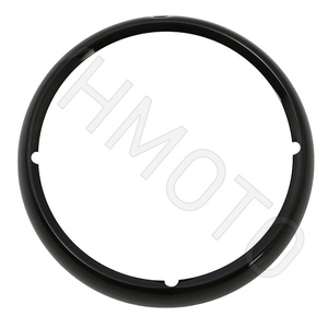 Cubierta de anillo de faro delantero de 7 "para motocicleta, embellecedor de borde para <span class=keywords><strong>Harley</strong></span> <span class=keywords><strong>Davidson</strong></span> Touring Road King <span class=keywords><strong>Electra</strong></span> Street <span class=keywords><strong>Tri</strong></span> <span class=keywords><strong>Glide</strong></span> - Product Image 1