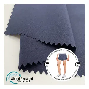 High quality 92% recycled poly 8% sp 4 way stretch eco-friendly fabric yoga leggings fabric waterproof for sports yoga fabric