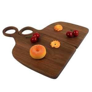 <b>Black</b> Walnut Wood Cutting <b>Board</b> 35x38x1.5cm Easy To Clean Kitchen Chopping Block Rectangle Shape Solid Wood For Food Prep - Product Image 5