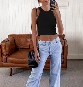 Áo Ba Lỗ In Logo Tùy Chỉnh Y2K Mới 2022 Áo Ba Lỗ Nữ Tập GYM Thường Ngày Áo Hở Eo Yoga Áo Ba Lỗ Không Tay Gợi Cảm Áo Ba Lỗ Nữ Tập Luyện - Product Image 4