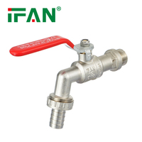 Robinet d'eau de jardin personnalisé IFAN, toutes tailles 1/2"-1", robinets d'eau extérieurs en laiton, Bibcock