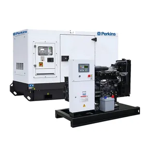 Generador diésel insonorizado de primera potencia de 45kVA y 40kW compatible con EPA con motor Perkins 1103A-33TG1