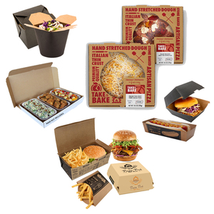 Hot Sale Oem Factory Custom 12inch Pizza Takeout Kraft Pizza Delivery Box With Logo