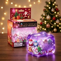 Nouveaux cubes squishy Kawaii de Noël avec ornements bonhomme de neige, jouets anti-stress doux pour Halloween, jouets fidget à remontée lente pour Noël