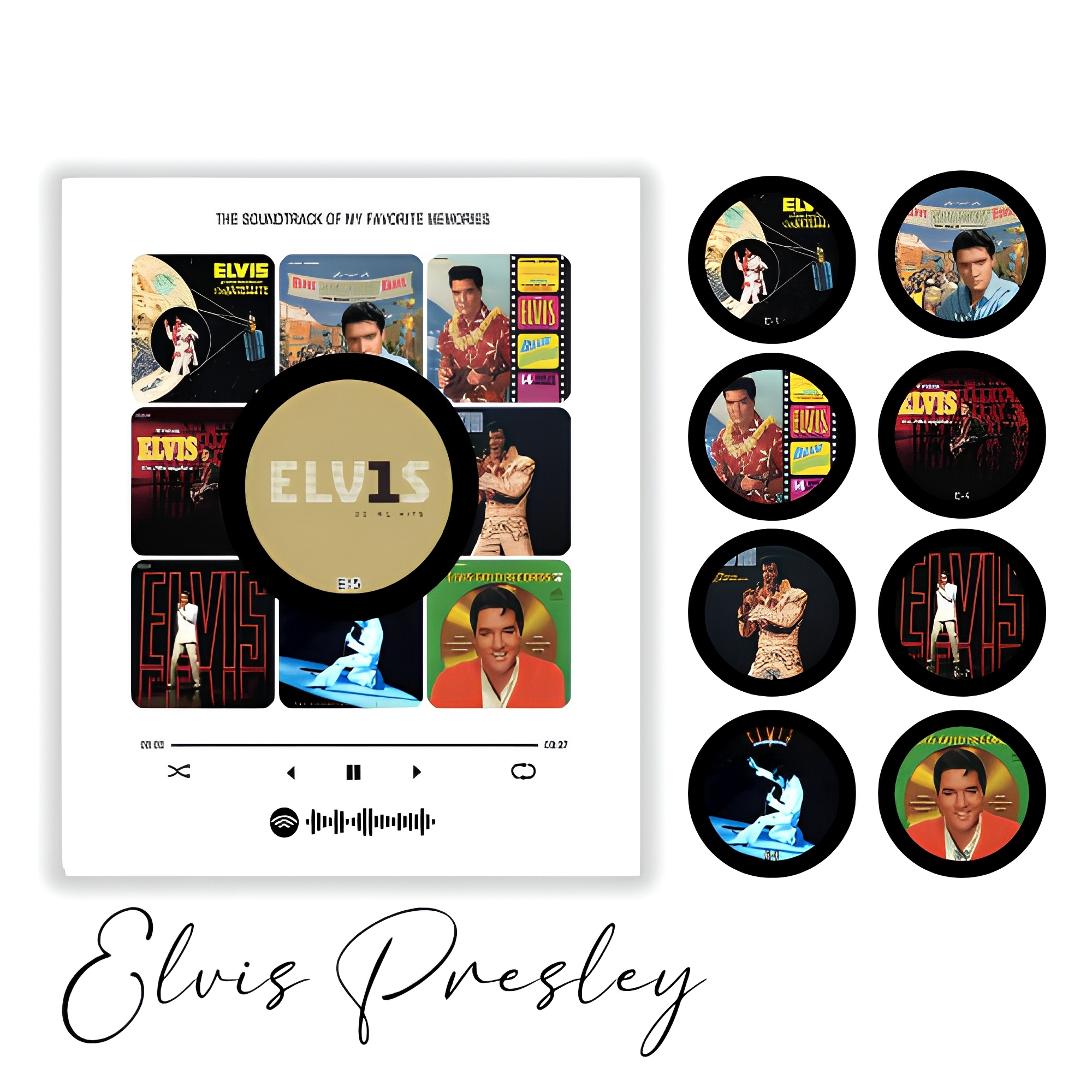 1 mainframe + 9 tapes-Elvis Presley