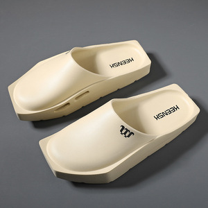 Zapatillas de casa de verano a la moda para hombre, zapatos antideslizantes de talla grande con plantilla de Punta cerrada, ropa exterior elegante para mayor comodidad - Product Image 3