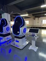 Chaise VR immersive 9D en forme d'œuf, monoplace, simulateur de réalité virtuelle en métal pour intérieur, équipement de cinéma à mouvement dynamique pour centre commercial et salle d'arcade