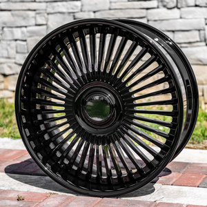 RCSR 19 22 24 26 Pulgadas Llantas Forjadas Personalizadas con Tapa Flotante Plateado Pulido 5x120 5x130 para Mercedes AMG Maybach <span class=keywords><strong>BMW</strong></span> <span class=keywords><strong>X5</strong></span> X6 X7 SUV - Product Image 1