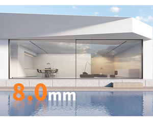 Eloyd Skyland Série 150, alliage d'aluminium ultra-fin, verre trempé double vitrage, design industriel, cuisine, salle de bain, couloir - Product Image 6