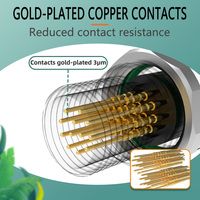 Konektor Panel Mount M12 Tipe Pengunci Depan Solder Kode B D Soket Pria/Wanita 2-17 Pin IP68 Tahan Air Kuningan Berlapis Emas