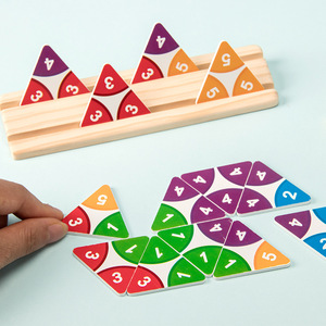 HURREE Vente en gros directe usine : Jouet puzzle numérique interactif en bois, jeu <span class=keywords><strong>à</strong></span> <span class=keywords><strong>deux</strong></span> joueurs, éducatif préscolaire, 3+ ans, unisexe, <span class=keywords><strong>de</strong></span> bureau - Product Image 3