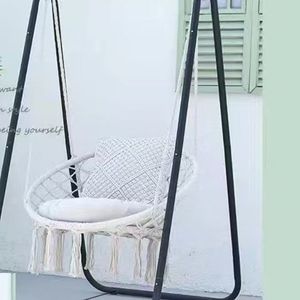 Support de hamac moderne en forme de gourde avec pieds antidérapants, mobilier d'extérieur, balançoire métallique pour tout-petits, pour chambre et salon - Product Image 2