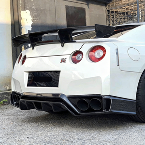 Lèvre de pare-chocs arrière en fibre de carbone style Tommykaira pour Nissan GT-R R35 2008-2016 - Product Image 5
