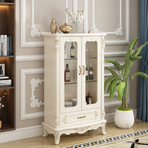 In Stock Antique Showcase Furniture Luxury Mirrored Design