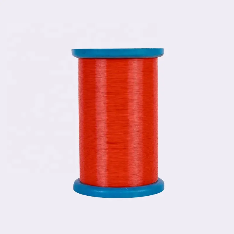 Benang monofilamen poliester 0.25mm benang jahit transparan untuk kain layar pengering Spiral poliester