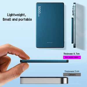 Leyi chất lượng tốt nhất Magnetic 5000mAh xách tay nhanh chóng ngân hàng điện không dây sạc cho iPhone sạc di động ngân hàng - Product Image 4