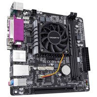 千兆字节GA-E6010N主板内置AMD E1-6010 2核心APU，带Radeon R2图形SoC DDR3 HDI Realtek GbE LAN PCI 2xSATA