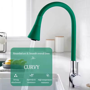 Fabriek Directe Universele Verlengbuis Balkon Zwembad Spatwaterdicht 360 Flexibele Multi-Gekleurde Kranen Warme En Koude Keuken Kraan - Product Image 2