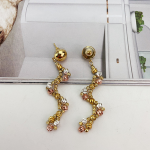 Conjuntos de Joyería de Oro de Dubái, Collar Africano para Novia, Pendientes, Anillo, Pulsera, Conjunto de Joyería de Boda para Mujer de Arabia Saudita, FHK21372 - Product Image 6