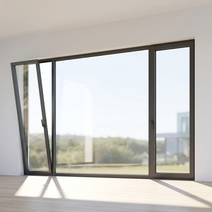 Fenêtres à commande lumineuse en aluminium et verre dépoli, à ouverture basculante et coulissante, pour une utilisation fluide et une intimité optimale, idéales pour la maison et le bureau. - Product Image 1