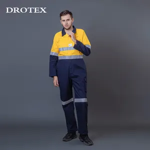 Slim Oil Water Repellent Welding Mining Fire Resistant Safety Overalls Workwear Insulated Coveralls